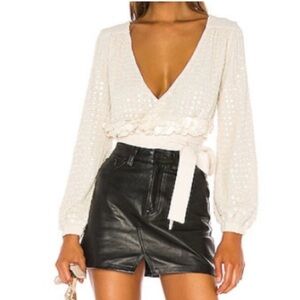 Brand new w/o tags Women’s NBD Sequins Blouse Size XS